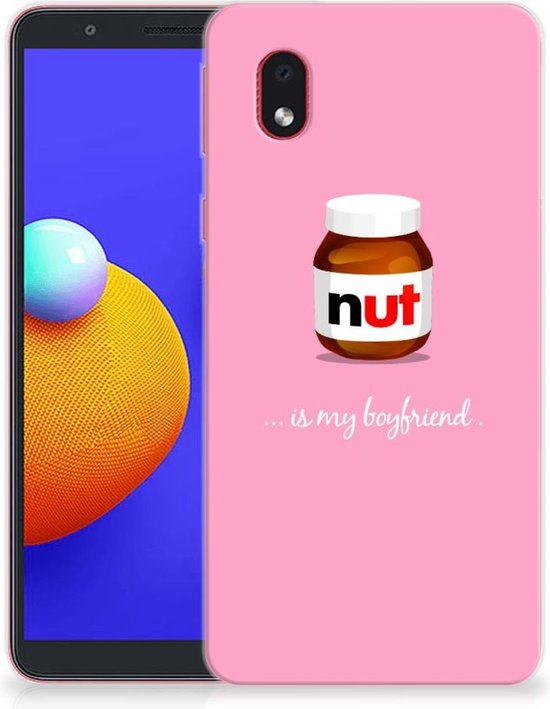medley materiaal India Leuk Hoesje Samsung Galaxy A01 Core Telefoonhoesje Nut Boyfriend | bol.com