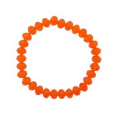 Melady Kralen Armband 30beads*8mm Oranje Glas Rond Kralen Armband Dames Armbandjes Sieraden Dames