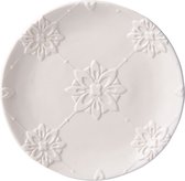 Clayre & Eef Servies Ontbijtbord Ø 16*2 cm Beige Keramiek Rond Eetbord Gebaksbordje