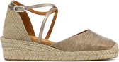 Unisa Kinder Leren Espadrilles - Caude glitter - 35