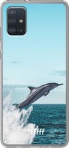 6F hoesje - geschikt voor Samsung Galaxy A52 - Transparant TPU Case - Dolphin #ffffff