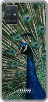 6F hoesje - geschikt voor Samsung Galaxy A52 - Transparant TPU Case - Peacock #ffffff