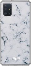 6F hoesje - geschikt voor Samsung Galaxy A52 - Transparant TPU Case - Classic Marble #ffffff