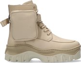 Bronx Dames Veterboots Jaxstar 47335 - Beige - Maat 36