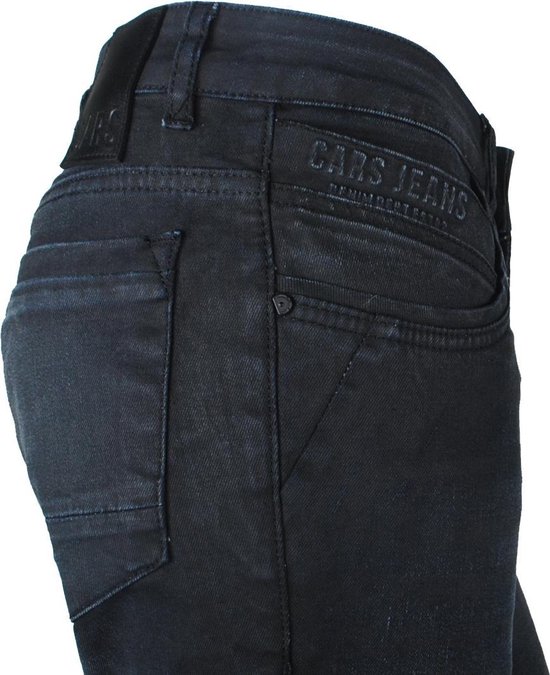 Cars Jeans - Heren Jeans - Model Henlow - Regular Fit - Lengtemaat 36 -  Black Coated | Bestel nu!