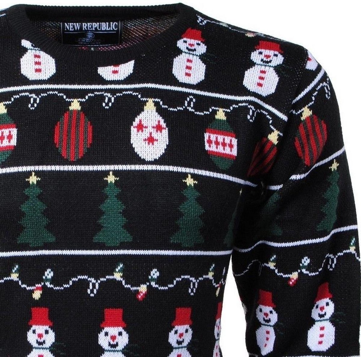 De Stijlvolle Kersttrui Navy - Dames. | Happy Seasons