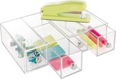 iDesign Accessoires en pennen organizer transparant - Transparant