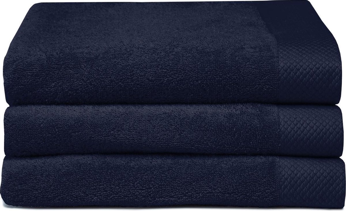 Seahorse Pure handdoeken 60x110 cm - Set van 6 - Indigo