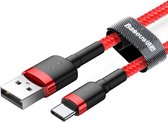 Baseus Cafule-kabel - USB naar USB-C 3 A oplaad- en datakabel, 0,5 m (rood)