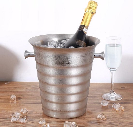 bol.com | Decopatent® RVS ijsemmer - Champagne ijs emmer met handvat -  Champagnekoeler -...
