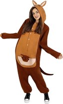 FUNIDELIA Onesie kangaroe kostuum voor vrouwen en mannen - Maat: L-XL