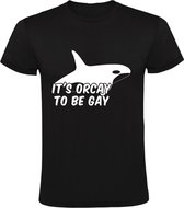 It's orcay to be gay  Heren t-shirt | homo | gaypride | gayparade | lesbian | lesbisch | liefde | kado | Zwart
