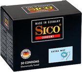 Sico Extra Wet Condooms - 50 Stuks - Glijmiddel - Condooms - Vibrator - Penis - Buttplug - Sexy - Tril ei - Erotische - Man - Vrouw - Heren - Dames