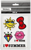 Soft Stickers , I Love Mom, 12,2x17,75 cm, 1 vel