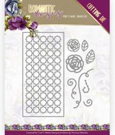 Rose Fence Rectangle - Romantic Roses Cutting Die by Precious Marieke