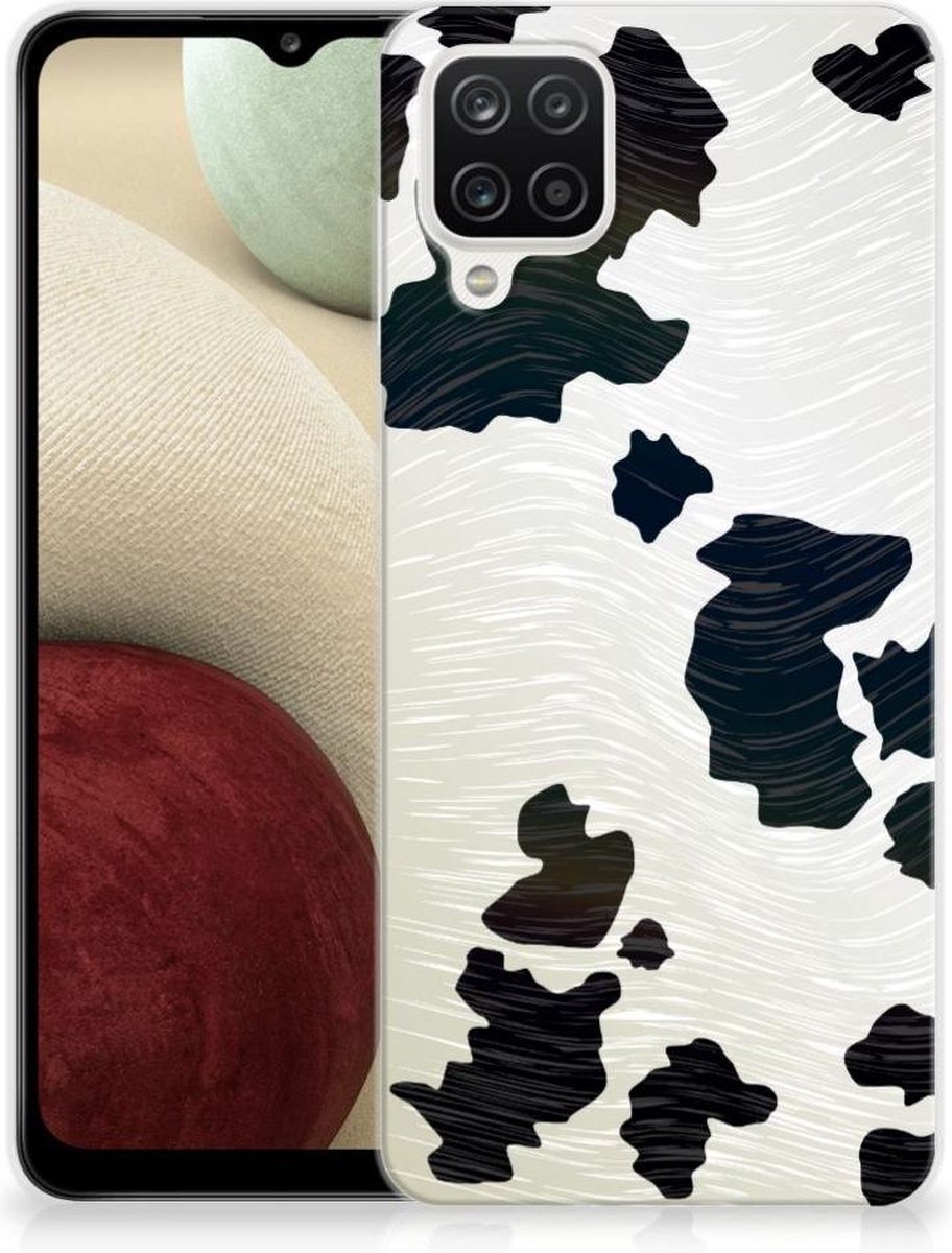 Samsung Galaxy A12 TPU Hoesje Koeienvlekken