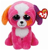 Hond/puppy Ty Beanie knuffel Precious 24 cm