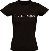 Friends Dames t-shirt | jennifer aniston | dames | vrouwen | hollywood | sinterklaas | kerst | kado | Zwart