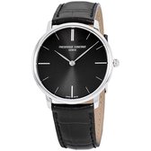 Frédérique Constant Slimline FC-200G5S36 Horloge - Leer - Zwart - Ø 39 mm