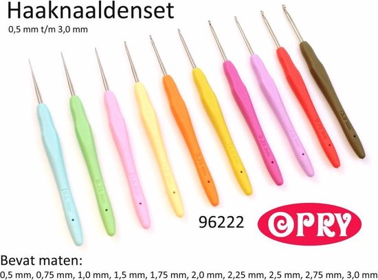 Opry Haaknaalden 0.5-3mm - Set | bol.com