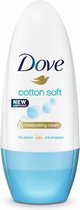 Dove Cotton Soft Deodorant Rollers - 6 x 50ml - Voordeelverpakking