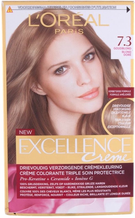 Draaien leugenaar Zweet L'Oréal Paris Excellence Crème 7.3 -Goudblond - Haarverf | bol.com