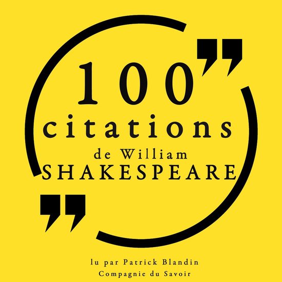 100 citations de William Shakespeare - cover