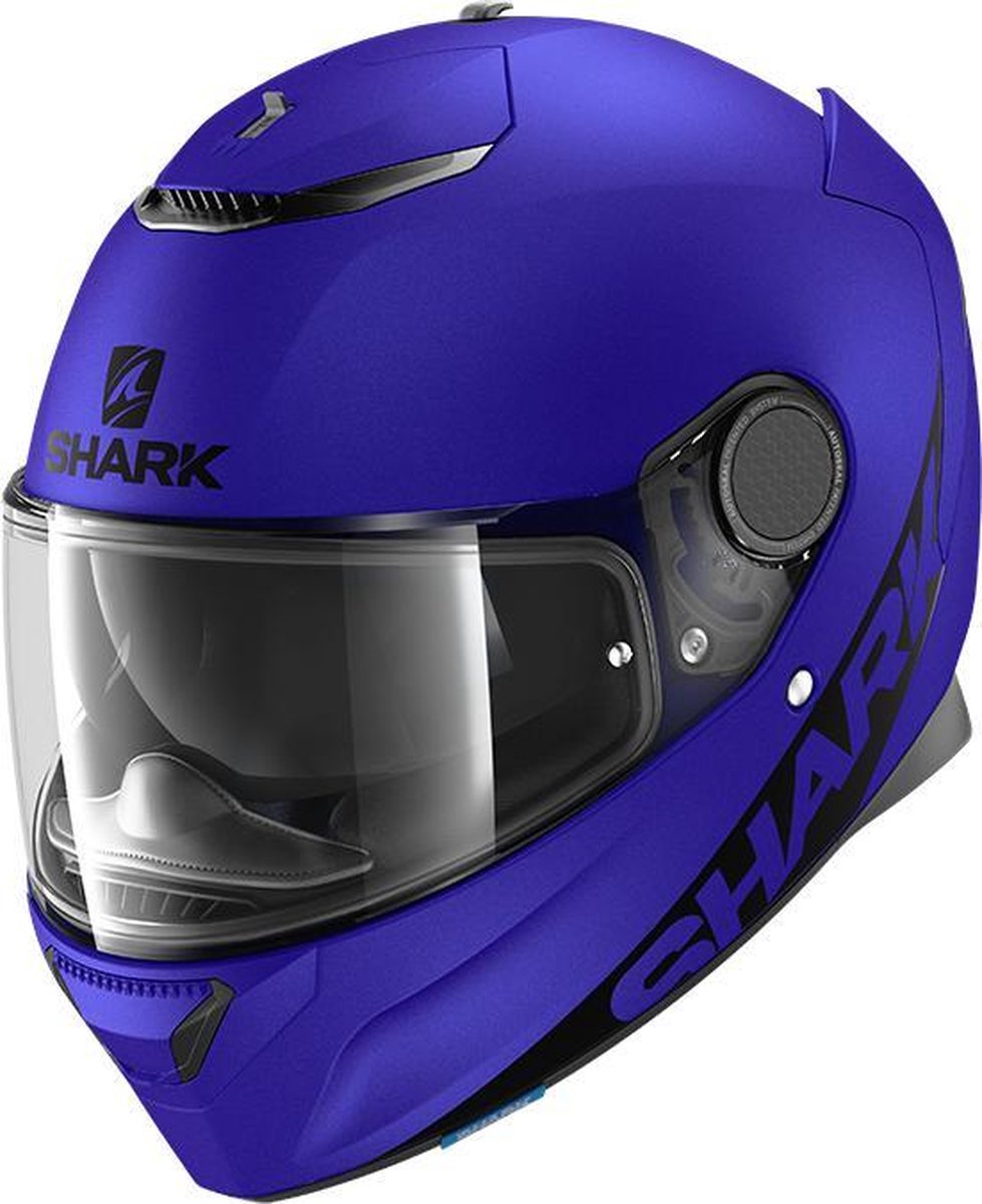 SHARK motor & scooter integraalhelm SPARTAN 1.2 BLANK Mat blauw 02
