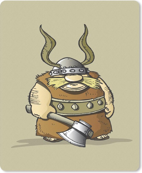Muismat Kinderillustratie Vikingen - Kinderillustratie van brede Viking  muismat rubber... | bol.com