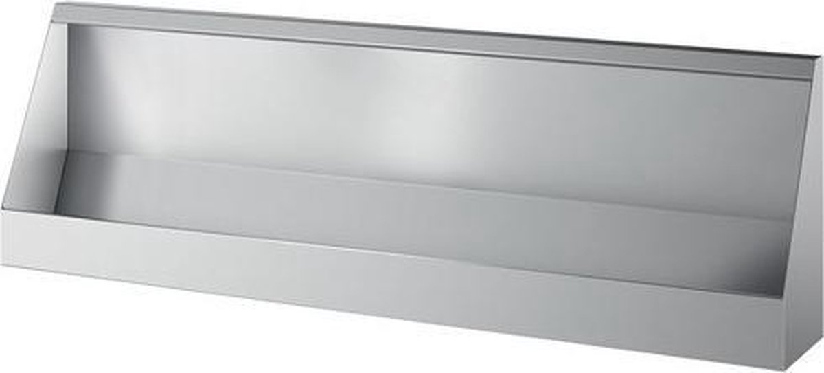 Urinoirgoot wandmodel L.2400 boventoevoer RVS 304 mat gepol.