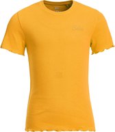 WE Fashion Meisjes slim fit T-shirt met ribstructuur