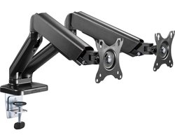 Monitor Arm 2 Schermen - Audizio MAD20G - Voor 17 tot 32 Inch Beeldschermen - Verstelbaar - Universeel