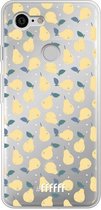 6F hoesje - geschikt voor Google Pixel 3 -  Transparant TPU Case - Pears #ffffff