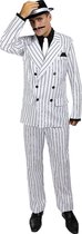 FUNIDELIA Maffia kostuum in wit voor mannen - Maat: M - Wit