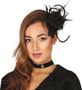 Fiestas Guirca Haarclip Zwarte Bloem Polyester Zwart