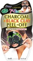 7th Heaven Peel-off  Charcoal + Black Clay Mask 10 Ml