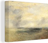 Canvas Schilderij Margate Form the Sea - Schilderij van Joseph Mallard William Turner - 40x30 cm - Wanddecoratie