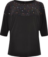 Yoek T-shirt met strass steentjes