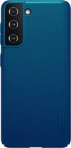 Nillkin - Samsung Galaxy S21 Hoesje - Super Frosted Shield - Back Cover - Blauw