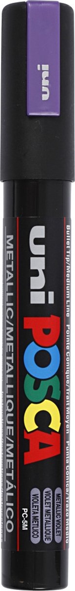 Posca Marker, afm PC-5M, lijndikte 2,5 mm, medium, metallic violet, 1 stuk
