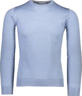 Gran Sasso  Trui Blauw Getailleerd - Maat XXL  - Heren - Lente/Zomer Collectie - Wol;Zijde