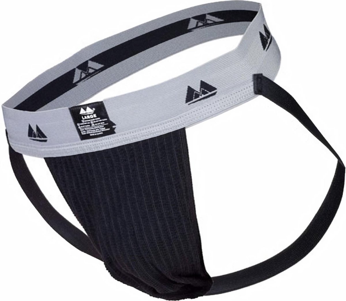 MM Sports Original Edition Swimmer/Jogger Jockstrap 2 inch Black - MAAT XXL - Heren Ondergoed - Jockstrap voor Man - Mannen Jock