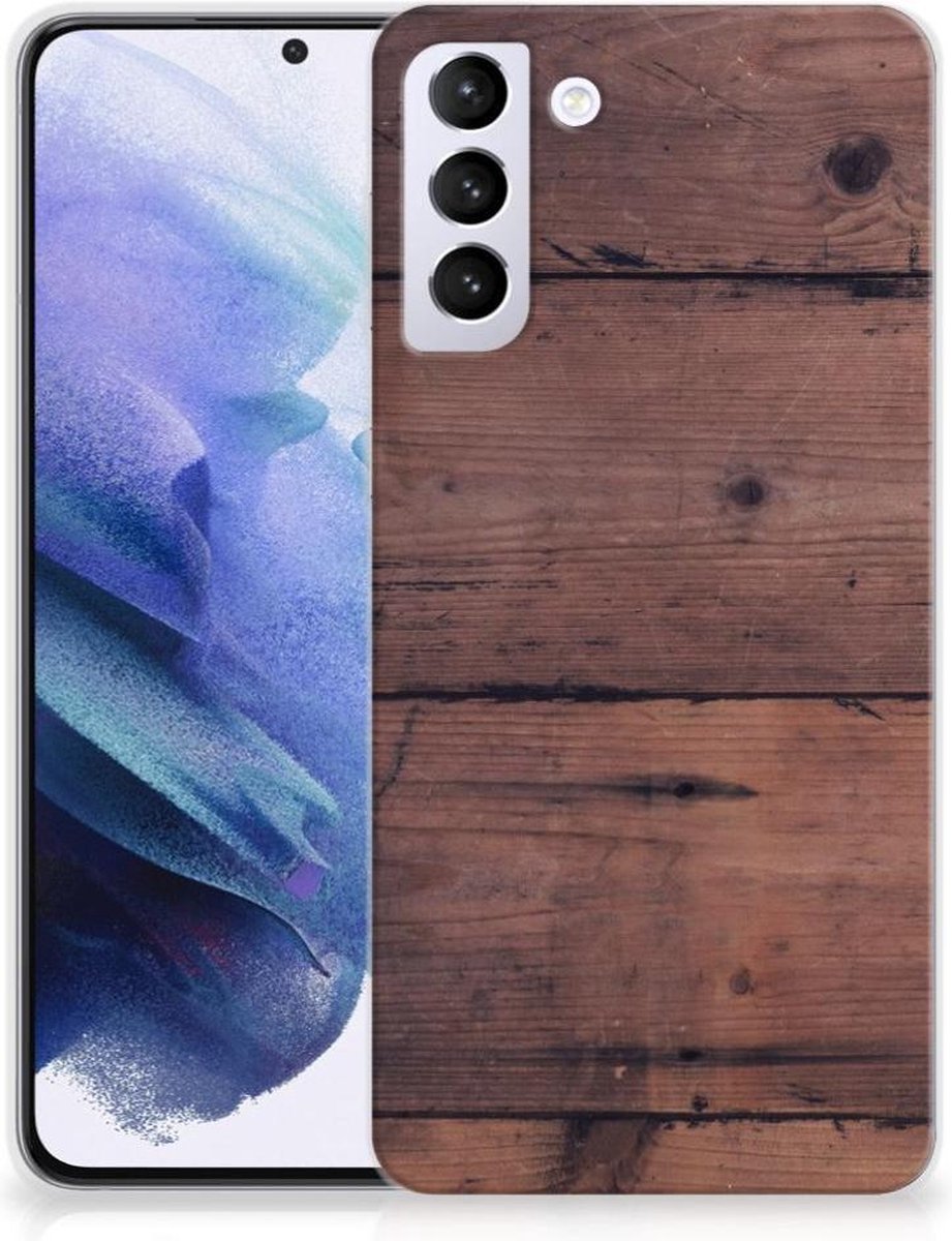 Samsung Galaxy S21 Plus Bumper Hoesje Old Wood