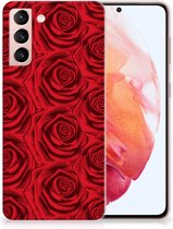 GSM Hoesje Samsung Galaxy S21 TPU Bumper Red Roses
