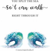Kaart - you split the sea so I can walk - Bijbel - Christelijk - Majestic Ally - 6 stuks