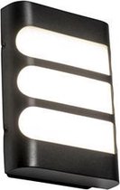 QAZQA gaev - Moderne LED Wandlamp voor buiten - 1 lichts - D 5 cm - Zwart - Buitenverlichting