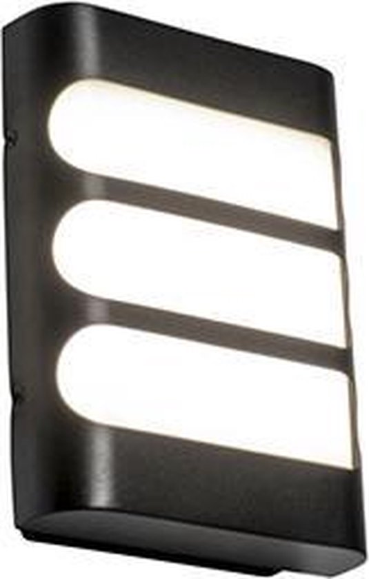QAZQA gaev - Moderne LED Wandlamp voor buiten - 1 lichts - D 5 - Zwart - Buitenverlichting