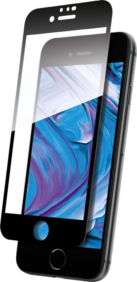 THOR E2E Glassprotector iPhone 6 6s 7 8 SE 2020 SE 2022 - Zwarte rand
