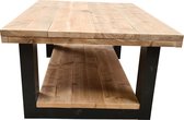 Wood4you - Salontafel New England - Steigerhout  100Lx72Dx40H Dubbel zwart