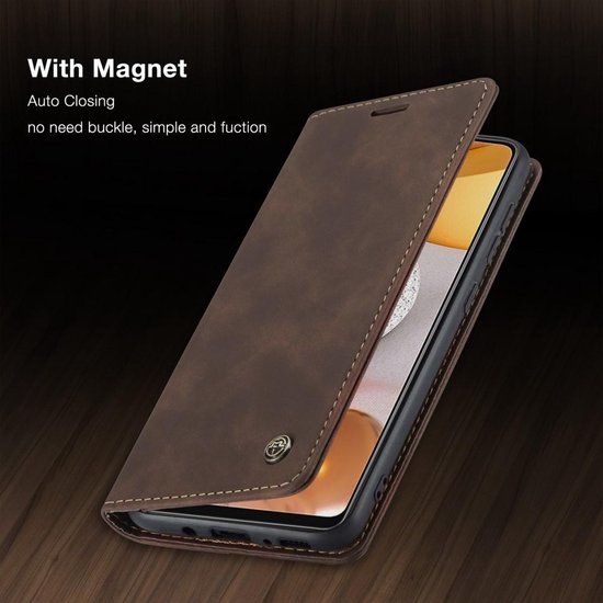 CaseMe Book Case Samsung Galaxy S21 Plus - Marron foncé